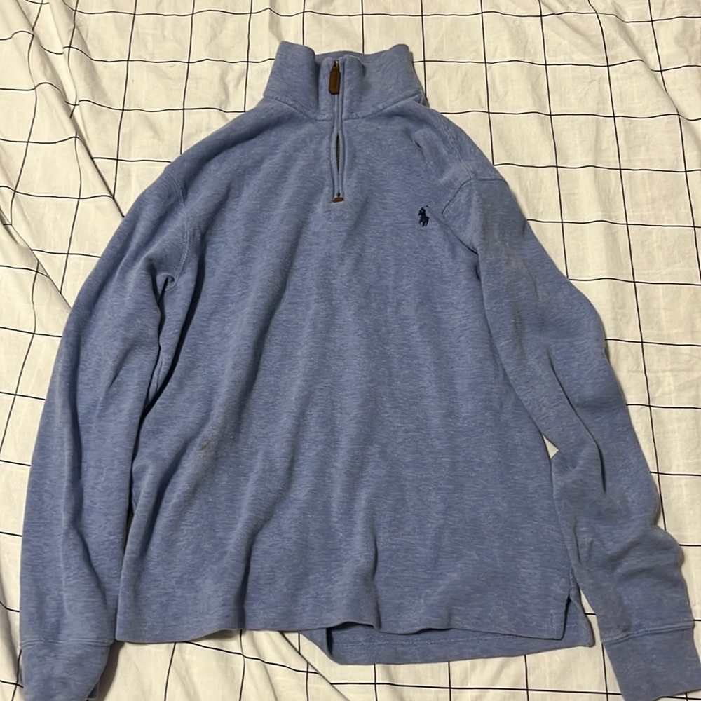 Ralph Lauren quarter zip light blue